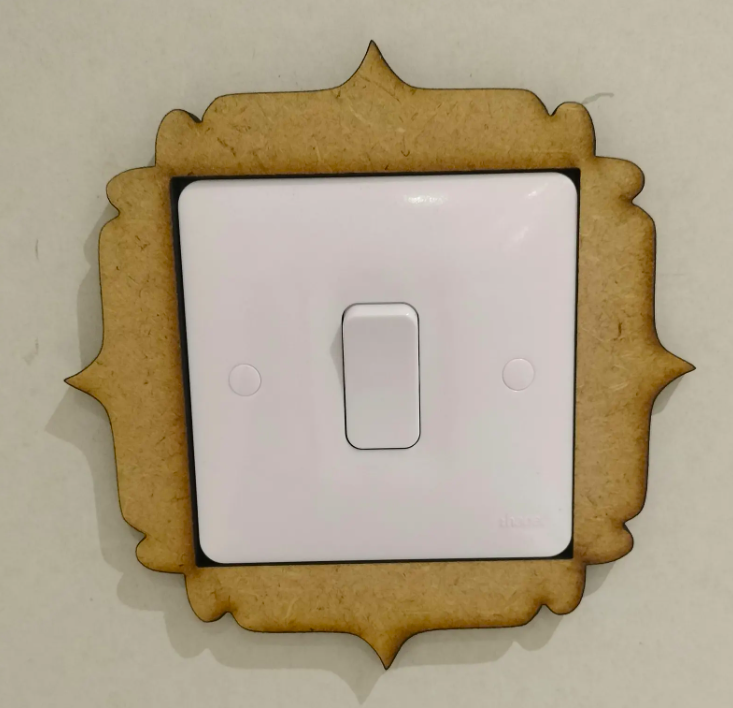 DIY Decorative Moroccan Socket Surround 6mm MDF Single