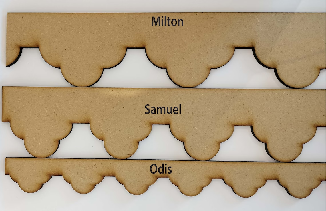 Samuel Decorative Scallop Trim Edging 6mm