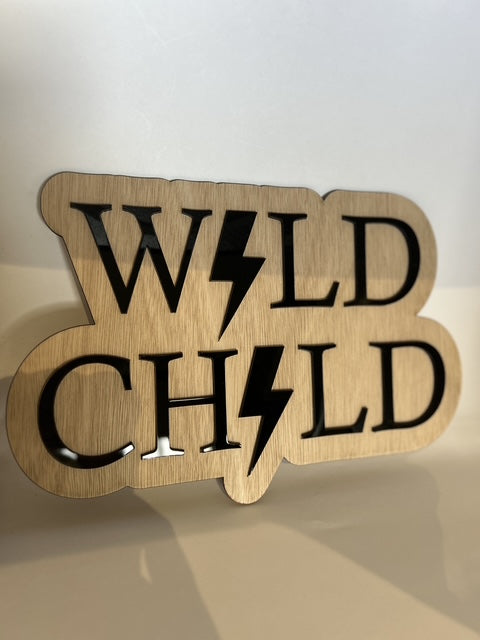 Wild Child Wall Sign