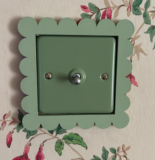 DIY Decorative Scallop Socket Surround 6mm MDF Single Double